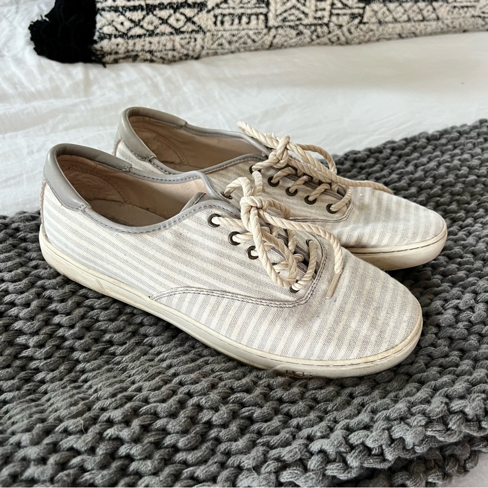 Ugg Cream and light blue sneakers size 10